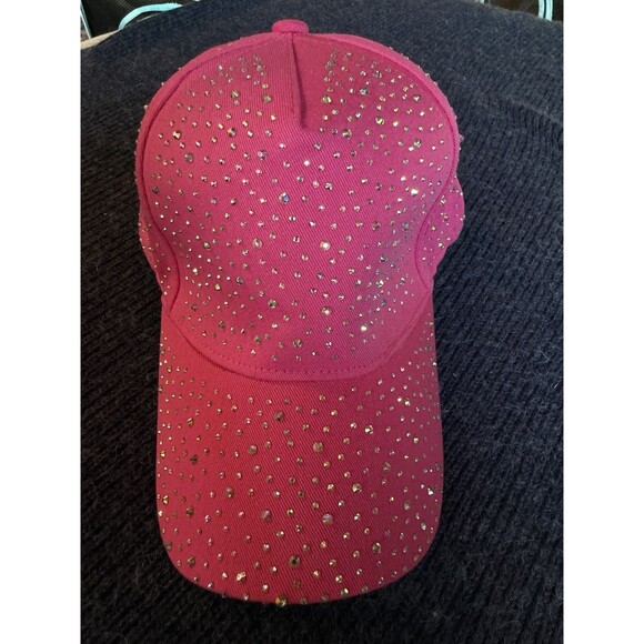 Unbranded Accessories - Womens Jeweled Rhinestone Studded Hat - Crystal Gem Bling Baseball Cap